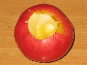 яблоко без сердцевины для запекания